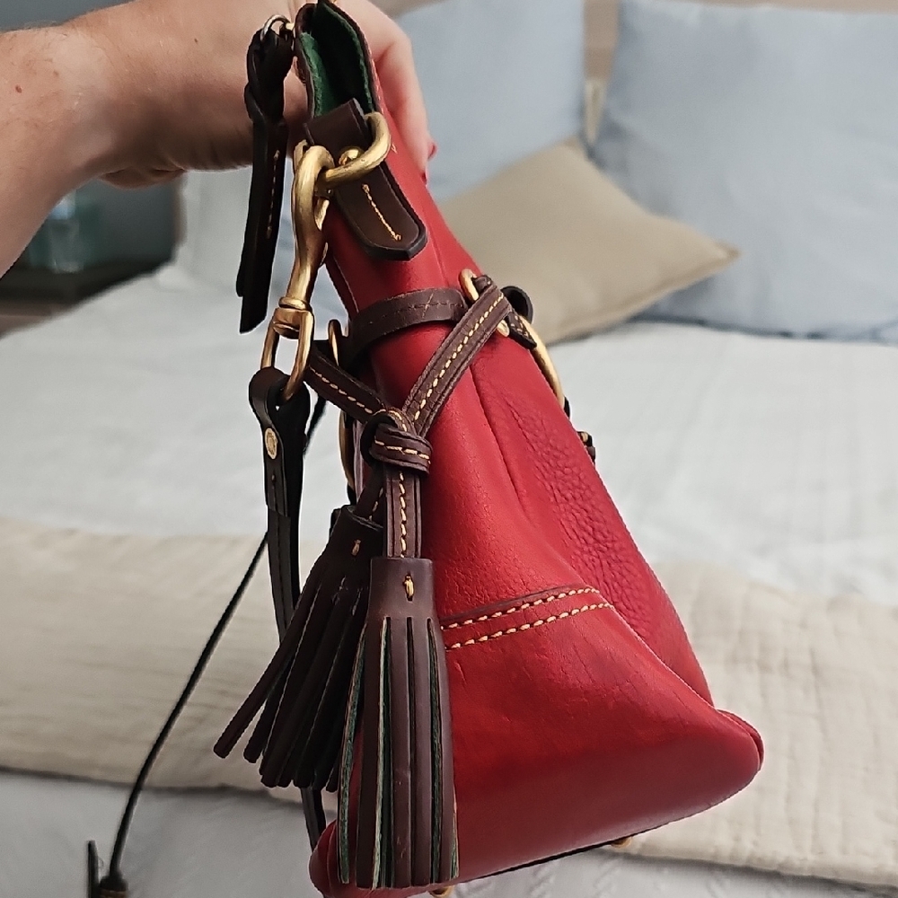 1HRSALE🔥Dooney & Bourke Red Florentine Satchel - Picture 6 of 11